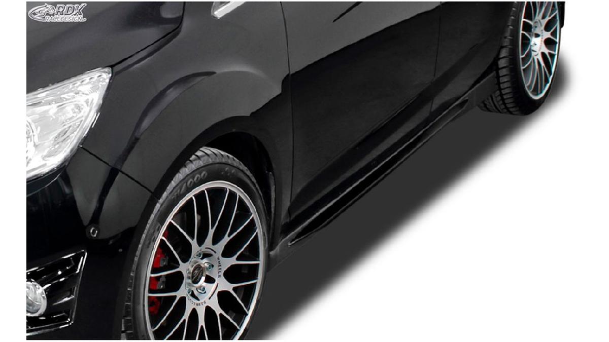 Jupes+lat%C3%A9rales+%27Slim%27+sur+mesure+pour+Ford+C-Max%2FGrand+C-Max+-2015+%26+2015-+%28ABS+noir+luisant%29